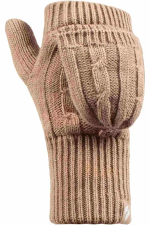 Heat Holders Damen Kabelstrick 2,3 Tog Thermo Winter Fingerlose Umhängehandschuhe
