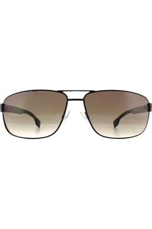 HUGO BOSS Rectangle Mens Matte Gradient Sonnenbrille