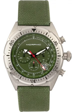 Morphic M53 Serie Chronograph mit Lederarmband und Datumsanzeige