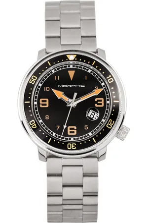 Morphic M74-Serie – Uhr mit Lederarmband und vergrößerter Datumsanzeige