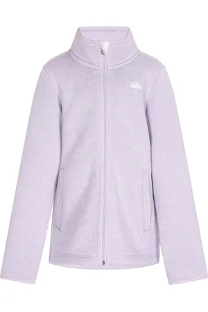 Schmuddelwedda Strickfleecejacke Mädchen Grauviolett Melange