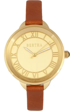 Bertha Madison Sunray Zifferblatt Lederarmbanduhr