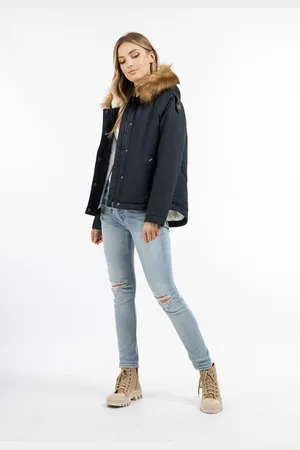 Dreimaster Damen Winterjacke Damen Weiss