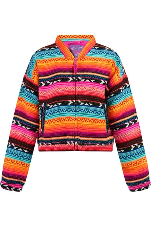 myMo Bomberjacke Mädchen Mehrfarbig Neon Pink