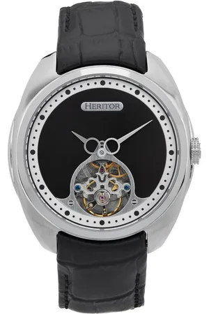 heritor automatic Heritor Automatikuhr mit römischem Halbskelett und Lederarmband