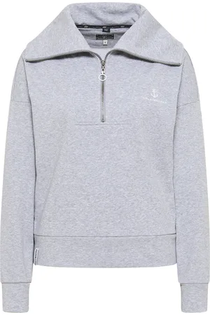 Dreimaster Oversized Sweatshirt Damen Melange