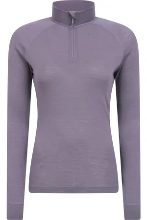 Mountain Warehouse Thermo-Top Reißverschluss für Damen (dunkellila)