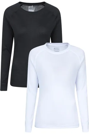 Mountain Warehouse "Talus" Base Layer Oberteil für Damen (2er-Pack) (Myrrhe)