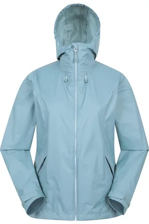 Mountain Warehouse "Swerve" Jacke, wasserfest Zum Falten für Damen (Helles Aquamarin)