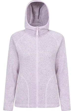 Mountain Warehouse "Nevis" Hoodie mit durchgehendem Reißverschluss für Damen (Hellrosa)