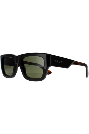 Gucci Square Herren Dunkelbraun mit Havanna Grün GG1668S