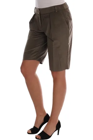 ERMANNO SCERVINO Braune Samt-Bermudashorts