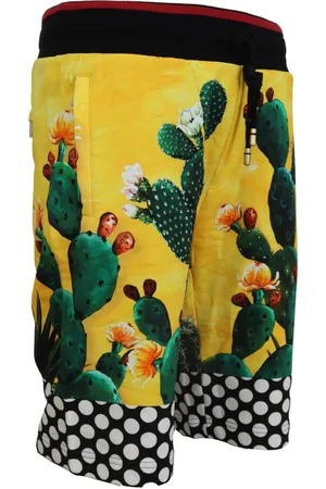 Dolce & Gabbana Sweat-Shorts aus Baumwolle mit Kaktusdruck
