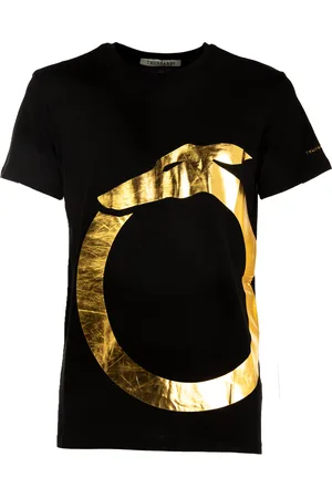 Trussardi KURZÄRMELIGES T-SHIRT MIT RUNDHALSAUSSCHNITT UND AUFDRUCK FÜR MÄNNER