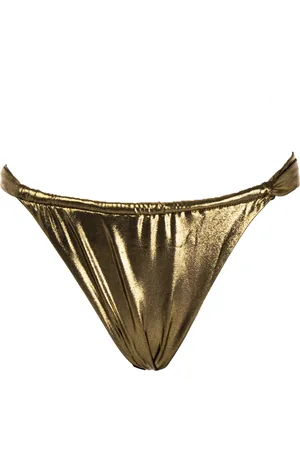 Trussardi UNIFARBENER DAMEN-BIKINI BOTTOM SILBER LUX M