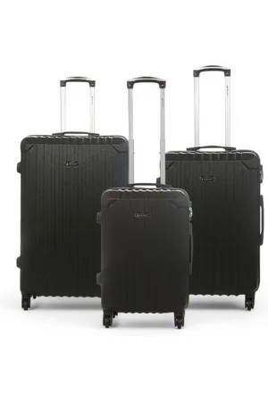 Infinity Hartschalenkoffer aus schwarzem ABS mit 8 Rädern, Reisegepäck, Kabinenkoffer