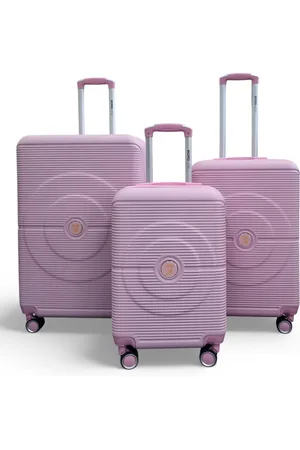 Infinity Robuster ABS-Hartschalenkoffer in Rosa mit 8 Rollen
