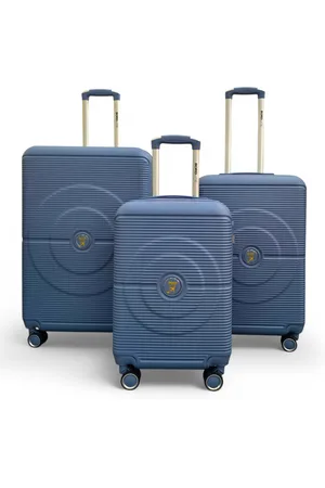 Infinity Robuster ABS-Hartschalenkoffer Hellblau 8 Rollen Reisegepäck