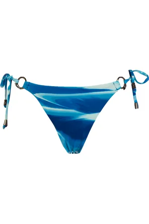 Trussardi GEMUSTERTER BADESLIP FÜR FRAUEN MIT SCHNÜRUNG LILA S