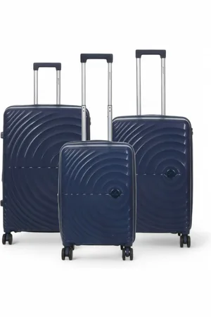 Infinity Erweiterbarer Hartschalen-Handgepäckkoffer mit 8 Rädern, Marineblau