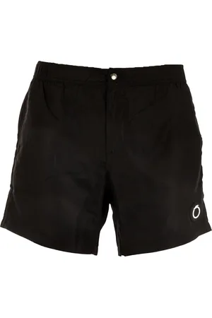 Trussardi EINFARBIGE MITTELLANGE HERREN-BADEBOXERSHORTS MIT KNOPF