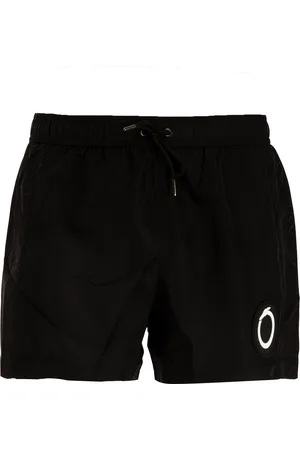 Trussardi KURZE UNIFARBENE HERREN-BADEHOSE MIT SEITLICHEM DRUCK