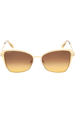 Swarovski Gradient Brown Lens Matte Deep Sonnenbrille