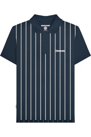 Lambretta Poloshirt für Herren (Marineblau/Weiß)