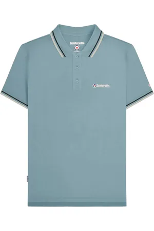 Lambretta "SS25" Poloshirt für Herren (Rauchblau)