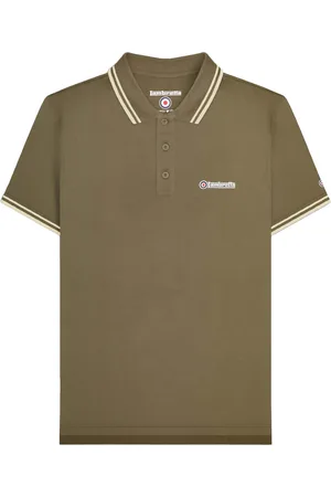 Lambretta "SS25" Poloshirt für Herren ( -Braun/Haferflocken)