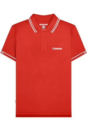 Lambretta "SS25" Poloshirt Ärmel mit Markenschriftzug für Herren