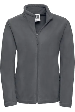 Russell Athletic Russell - Fleecejacke Durchgehender Reißverschluss für Damen - Für Außen (Grau)