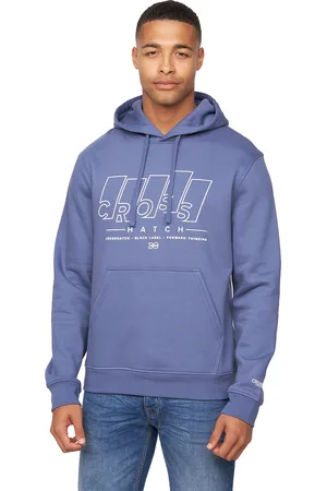 Crosshatch "Maxima" Kapuzenpullover für Herren (Jeansblau)