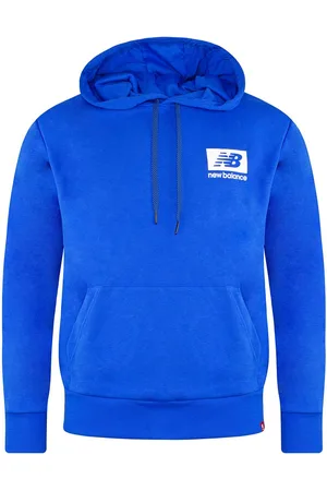 New Balance Neues Gleichgewicht Langarm Laserblau Pullover Männer Essentials ID Hoodie MT13516 LSB