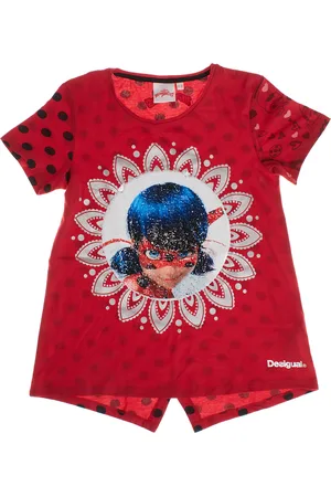 Desigual Marienkäfer-Kurzarm-T-Shirt mit Wendepailletten 19SGTKXA Mädchen