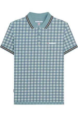 Lambretta "SS25" Poloshirt für Herren (Rauchblau)