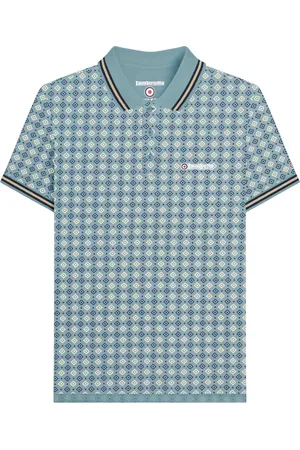 Lambretta "SS25" Poloshirt für Herren (Rauchblau)