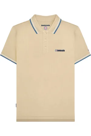 Lambretta "SS25" Poloshirt für Herren (Holzasche)
