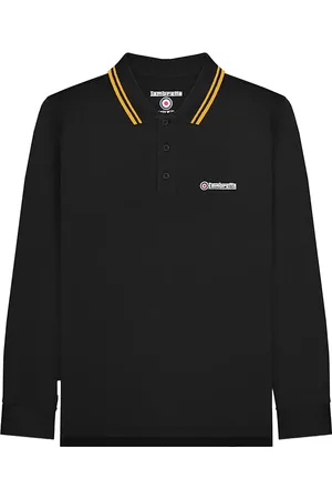 Lambretta Poloshirt Mit kontrastfarbenen Streifen für Herren Langärmlig