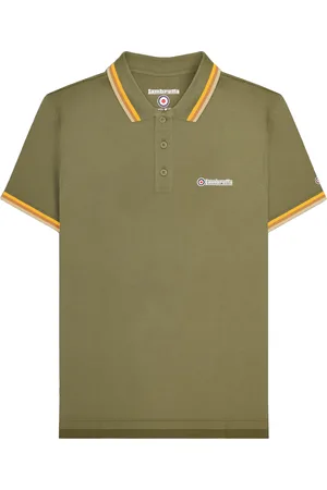 Lambretta "SS25" Poloshirt für Herren (Khakigrün)