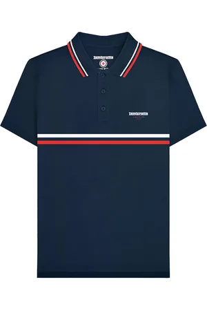 Lambretta "Classic SS24" Poloshirt Stripes für Herren (Marineblau)