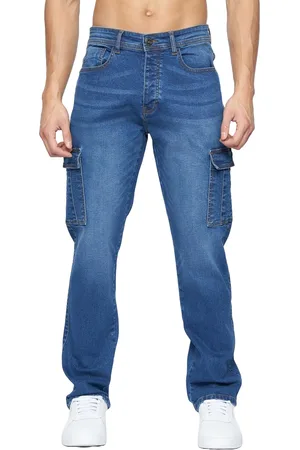 Crosshatch "Kremtap" Cargo-Jeans für Herren (Steinwaschen)