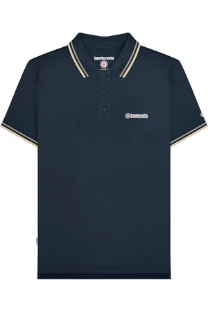 Lambretta "SS25" Poloshirt für Herren (Marineblau/Asche)