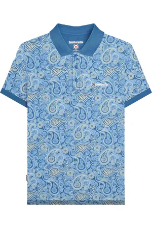 Lambretta "SS25" Poloshirt Mit Markenzeichen für Herren (Dunkelblau/Holzasche)