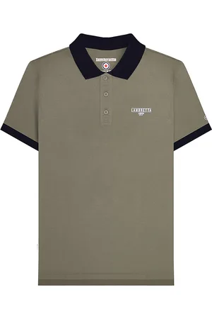 Lambretta "Original SS24" Poloshirt für Herren (Khakigrün)