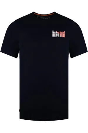Timberland Stacked Herren-T-Shirt in Marineblau