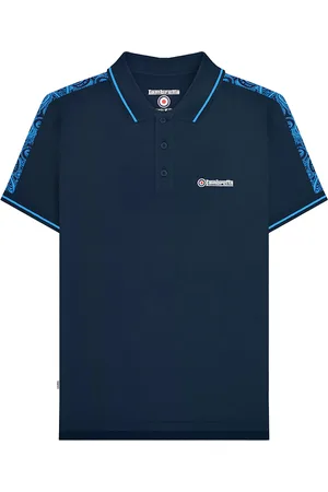 Lambretta "SS24" Poloshirt verklebt für Herren (Marineblau)
