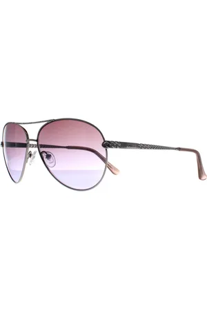 Guess Aviator Damen Glänzend Mit Kristall Steinen Violett Gradient GU7470-S