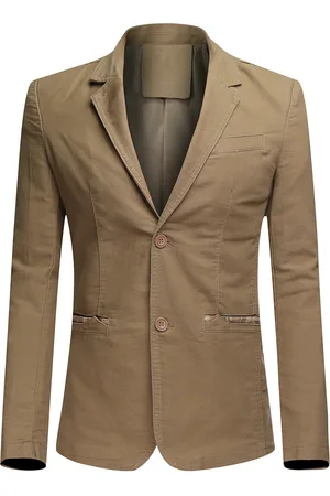 Allthemen Herren Casual 2 Knöpfe Herbst Blazer Slim Fit Sport Mantel