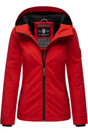 Marikoo Damen Übergangsjacke leichte wind- und wasserabweisende Jacke mit Kapuze